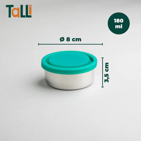 Talli RVS Snackbox Lekvrij 180ml