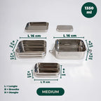 Talli 3-in-1 RVS Lunchbox Medium