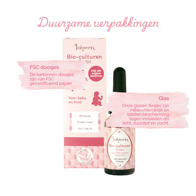 Laveen: Bio Culturen Drops voor baby en kind – Probiotica Druppels