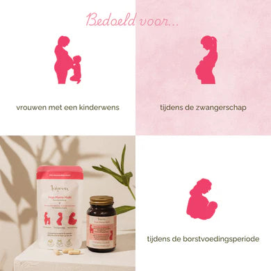 Laveen: Vega Mama Multi (met Actieve Foliumzuur) – Zwangerschap Pillen