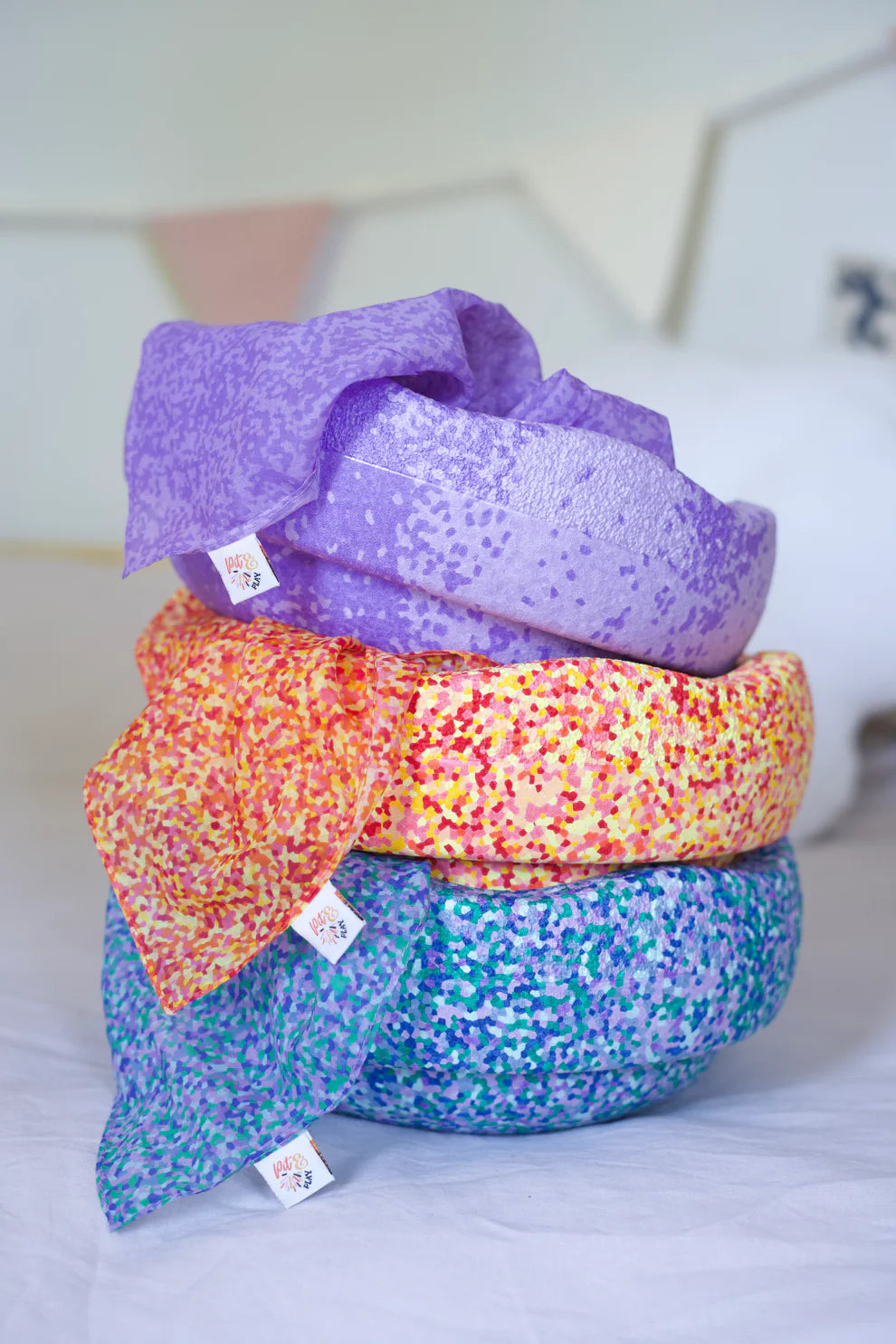 Speeldoek Super confetti - Medium 48x48cm