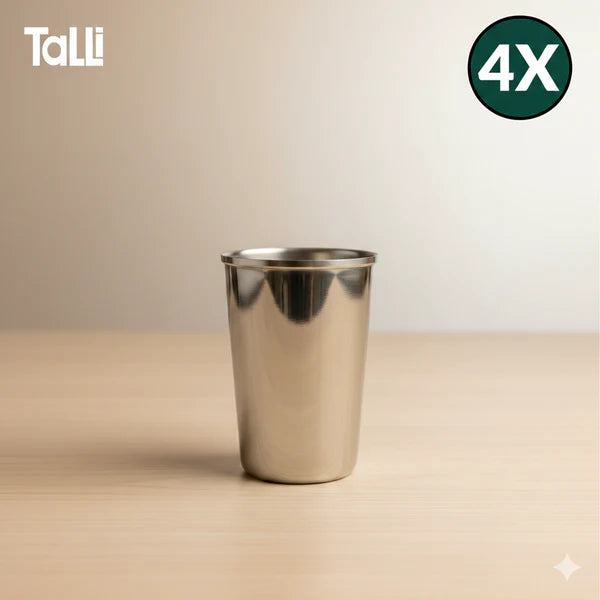 Talli RVS Drink Beker Set van 4