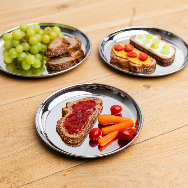 Talli RVS Bord 20cm set van 4