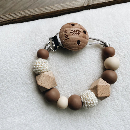 Babyzus Speenkoord Natuurlijk Hout