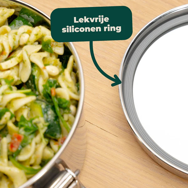 Talli RVS Lunchbox Lekvrij Rond