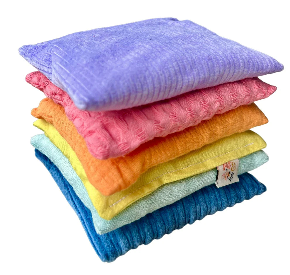 Pittenzakjes Pastel set van 6