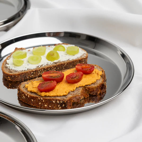 Talli RVS Bord 20cm set van 4