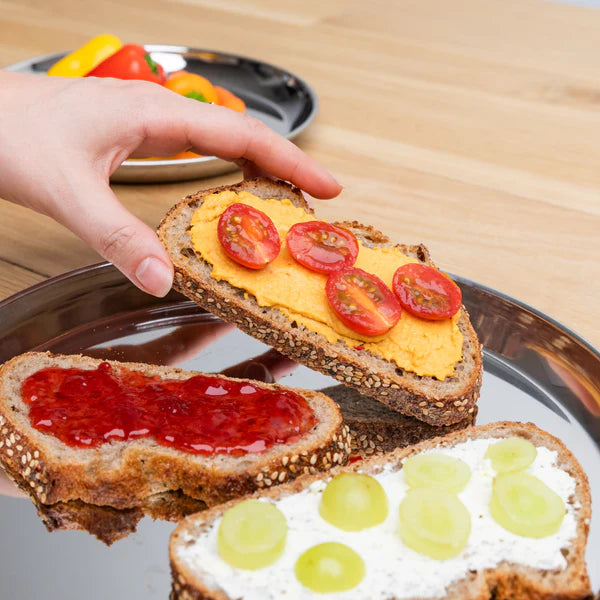 Talli RVS Bord 20cm set van 4