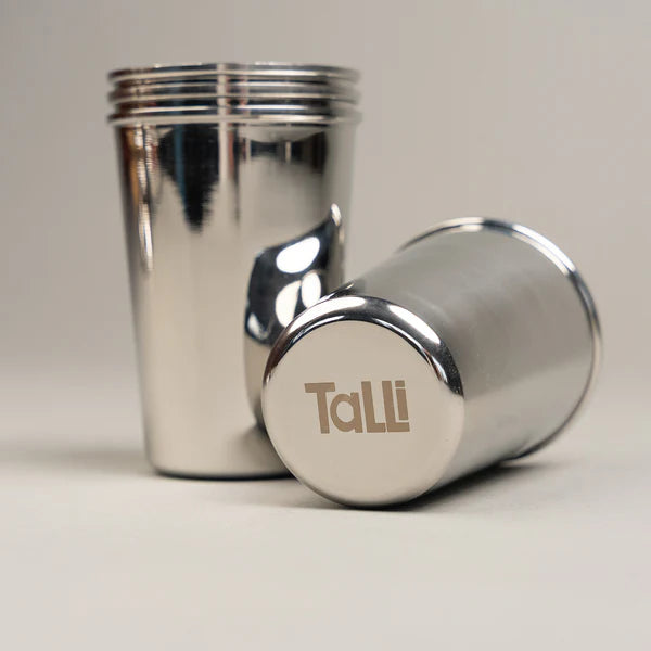 Talli RVS Drink Beker Set van 4
