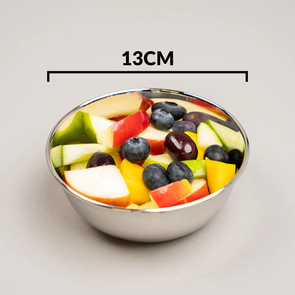 Talli RVS Schalen (kommen) 13cm Set van 2