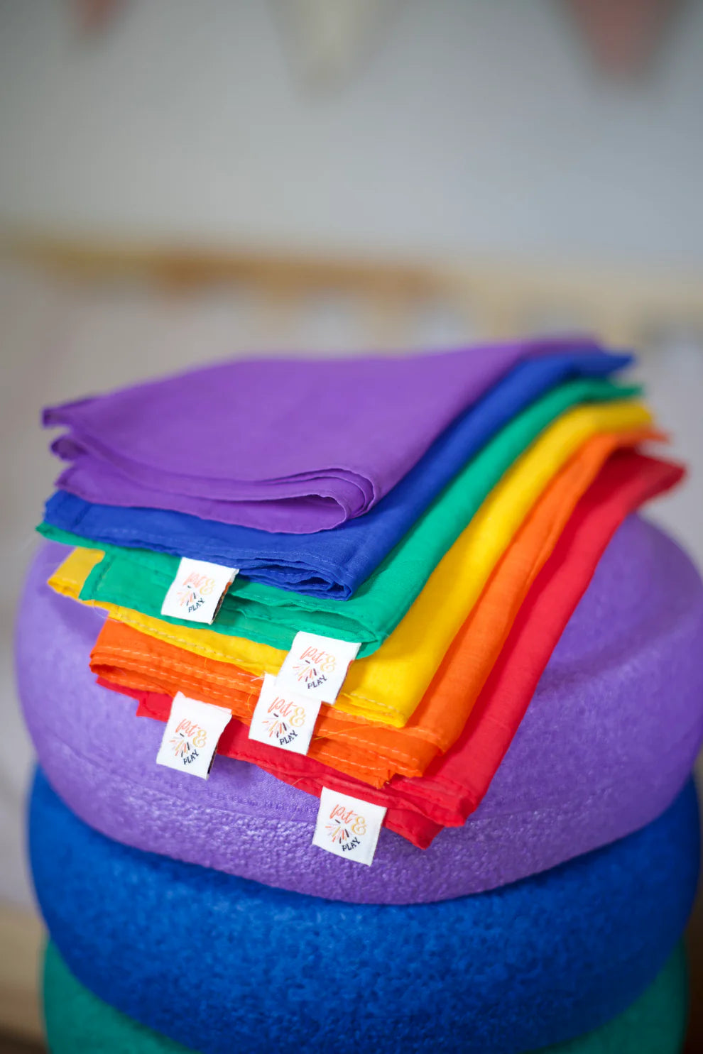 Speeldoeken regenboog set Medium