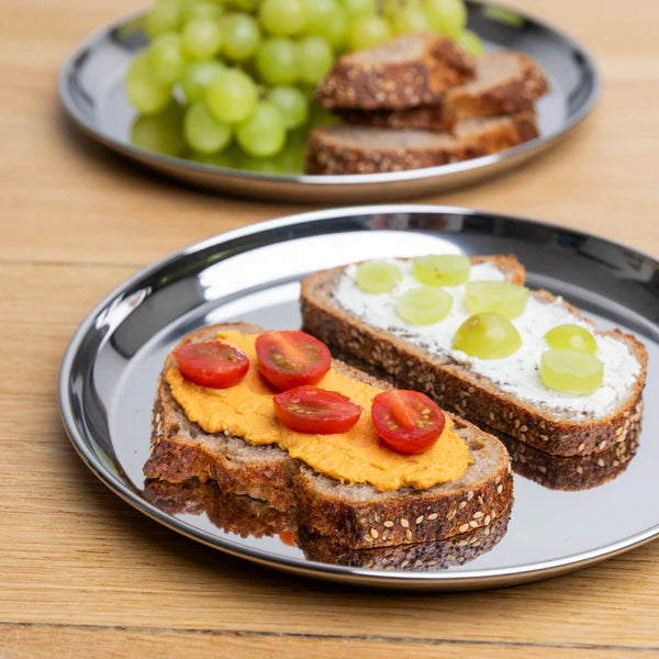 Talli RVS Bord 20cm set van 4