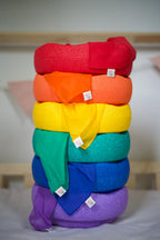 Speeldoek Blauw Regenboog - Medium 48x48cm