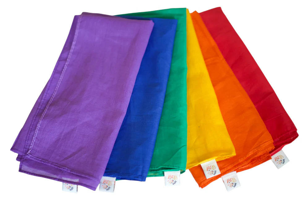 Speeldoeken regenboog set Medium