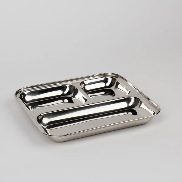 Talli RVS Kinderbord met vakjes Vierkant