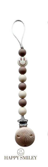 Babyzus Speenkoord Blije Smiley - Beige