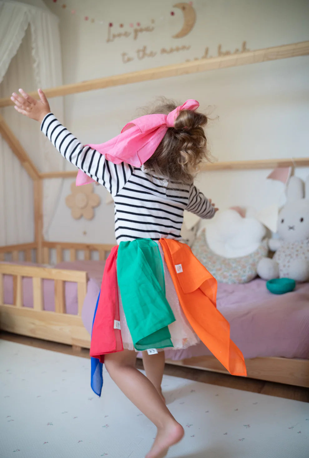 Speeldoek Oranje Regenboog - Medium 48x48cm