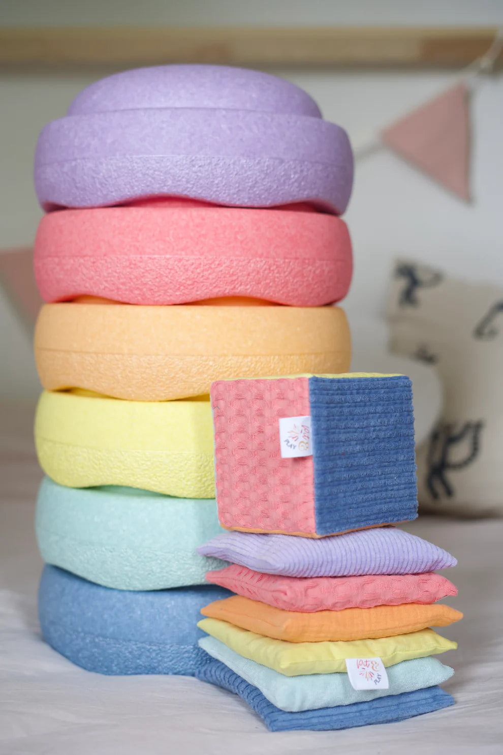 Pittenzakjes Pastel set van 6