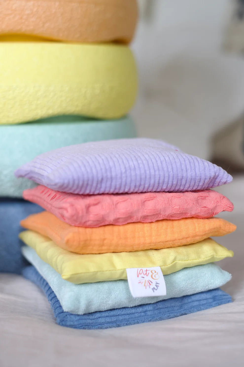 Pittenzakjes Pastel set van 6