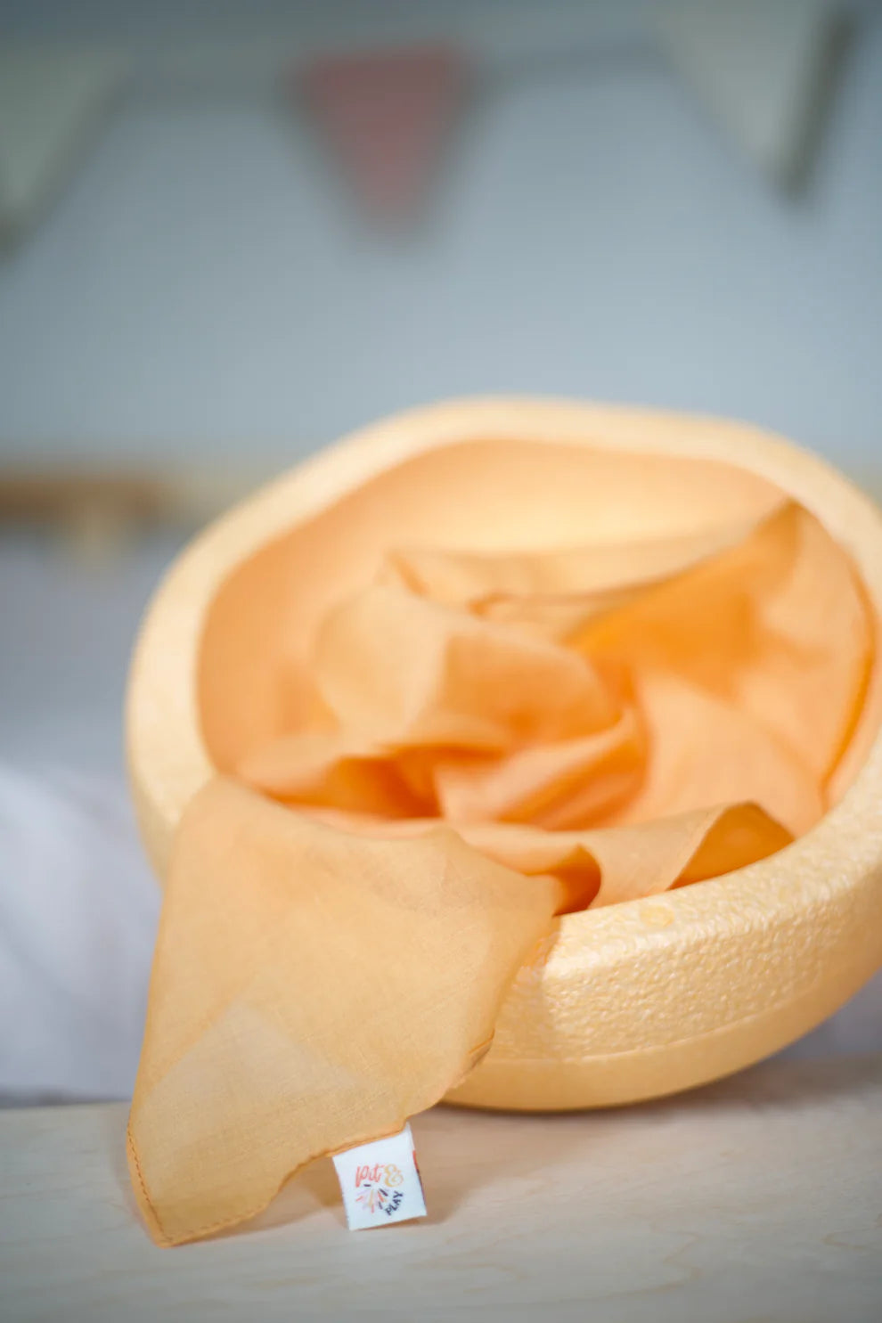 Speeldoek Oranje Pastel - Medium 48x48cm