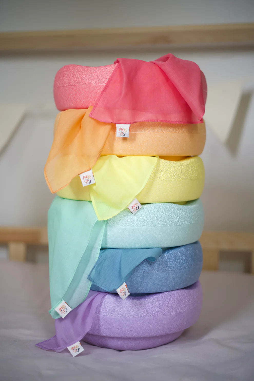 Speeldoek Geel Pastel - Medium 48x48cm