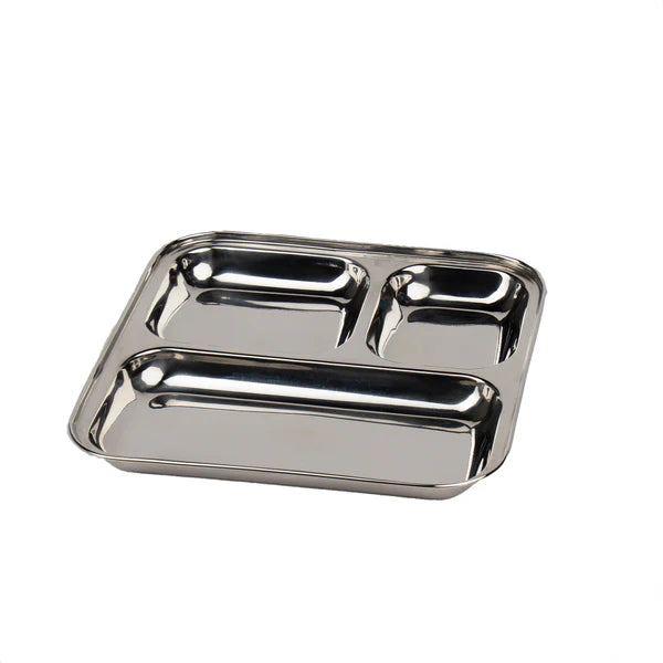 Talli RVS Kinderbord met vakjes Vierkant