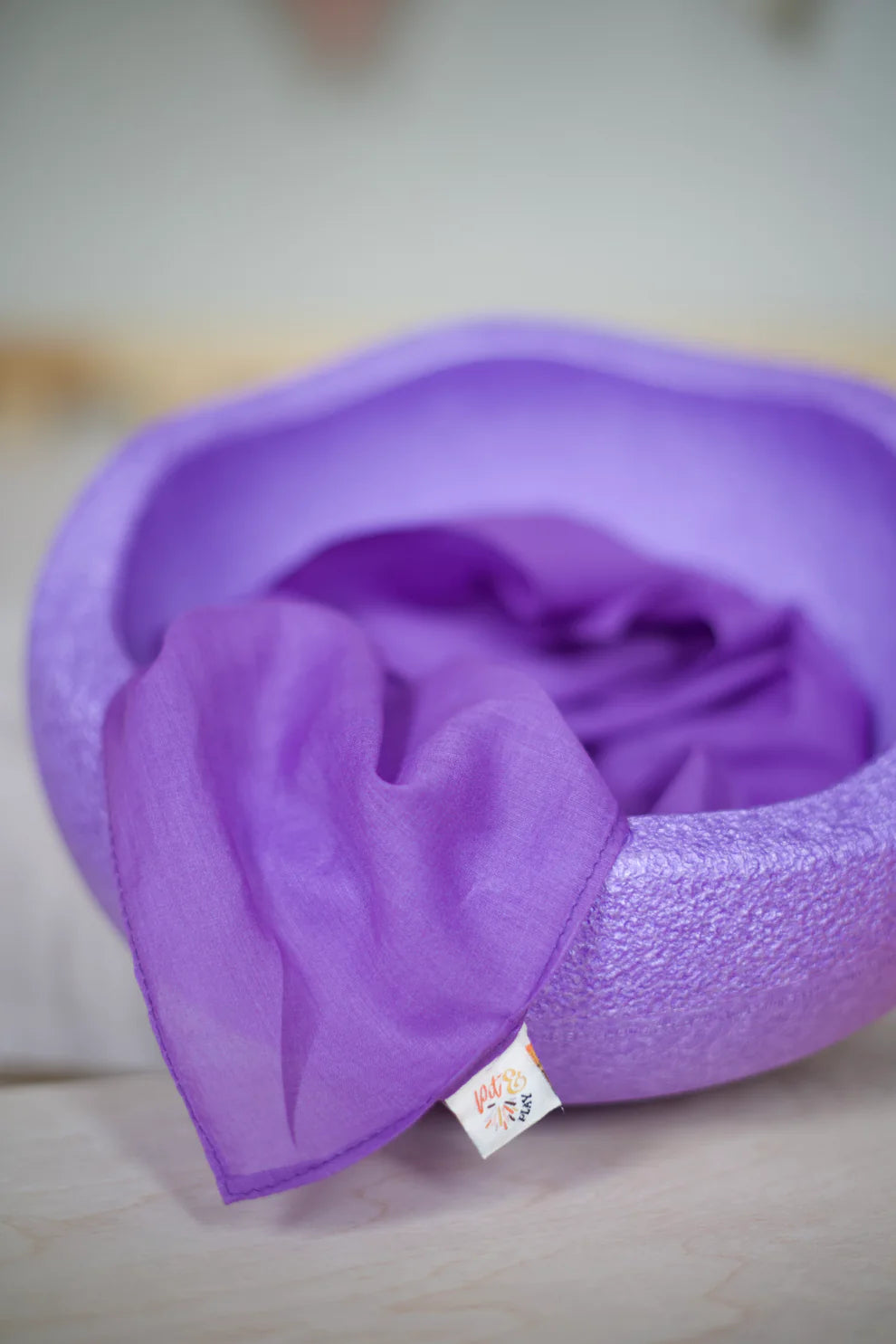 Speeldoek Paars Regenboog - Medium 48x48cm